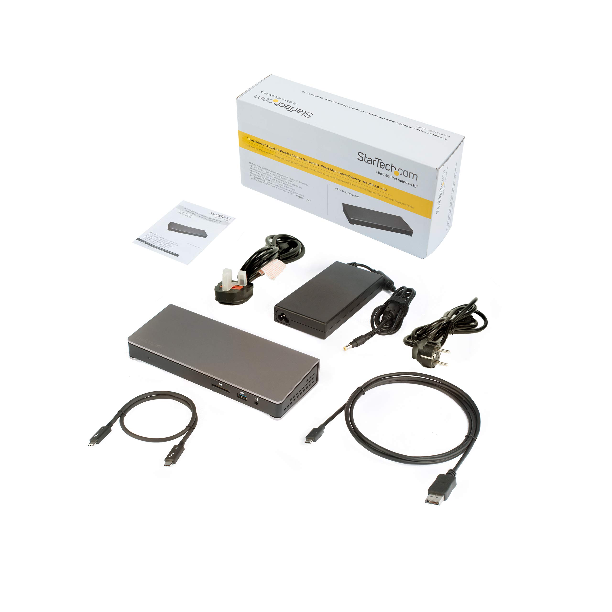 startech-com-station-d-accueil-thunderbolt-3-double-4k-60hz-85w-sd-usb-c image 5