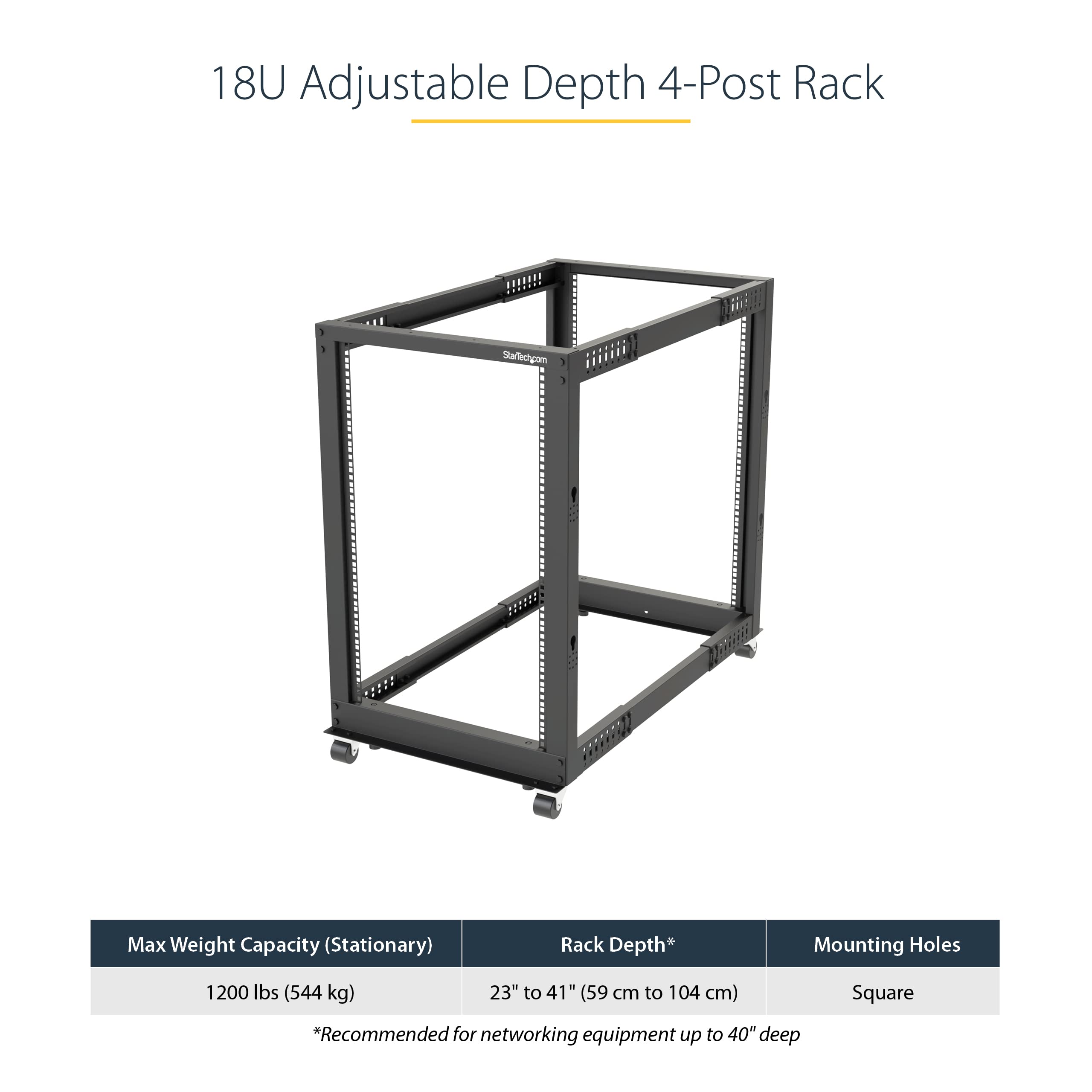 startech-com-rack-serveur-18u-4-montants-ouvert-mobile-19-101cm-544kg image 2