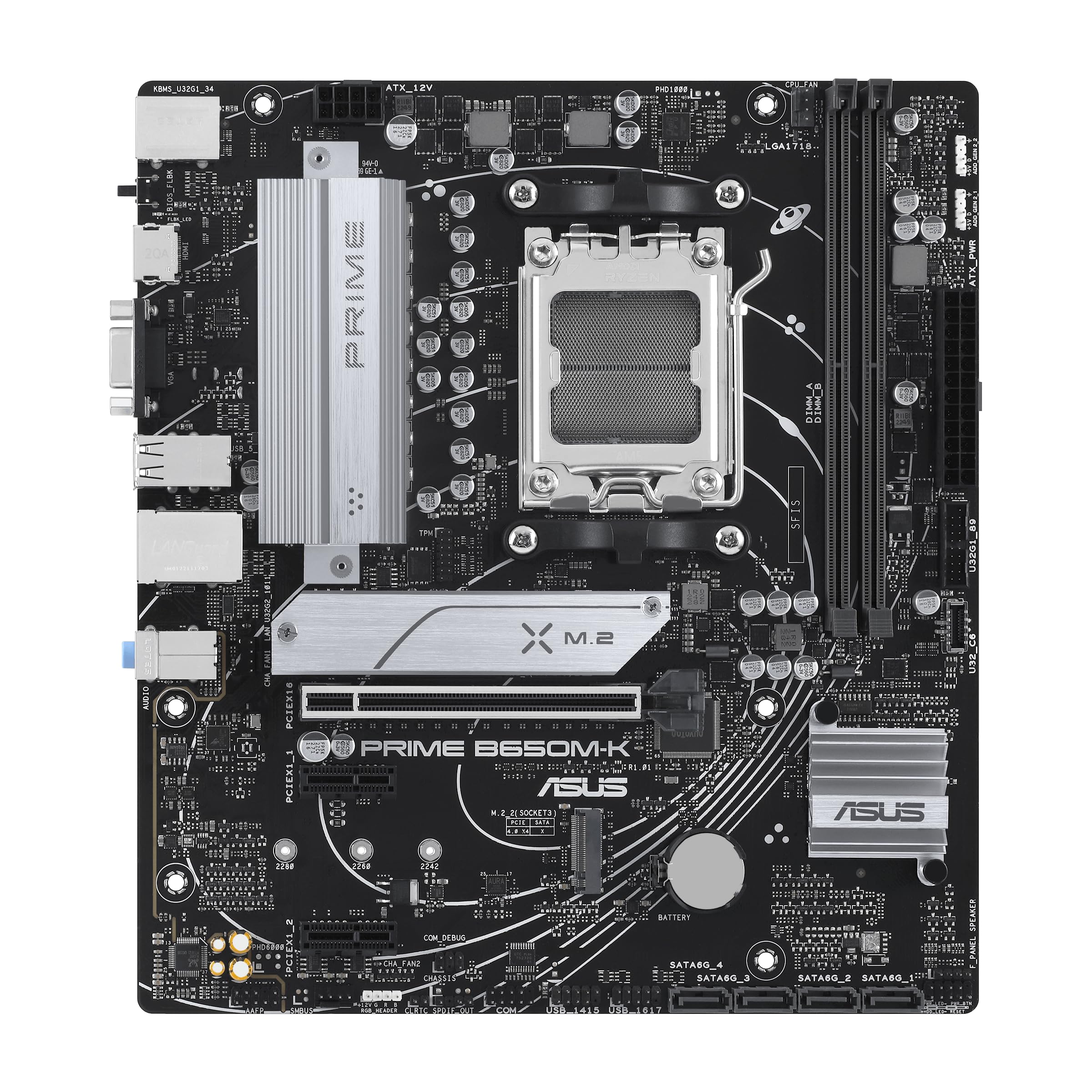 asus-prime-b650m-k-carte-m-re-micro-atx-am5-b650-ddr5-pcie-5-0-2-5gbe image 2