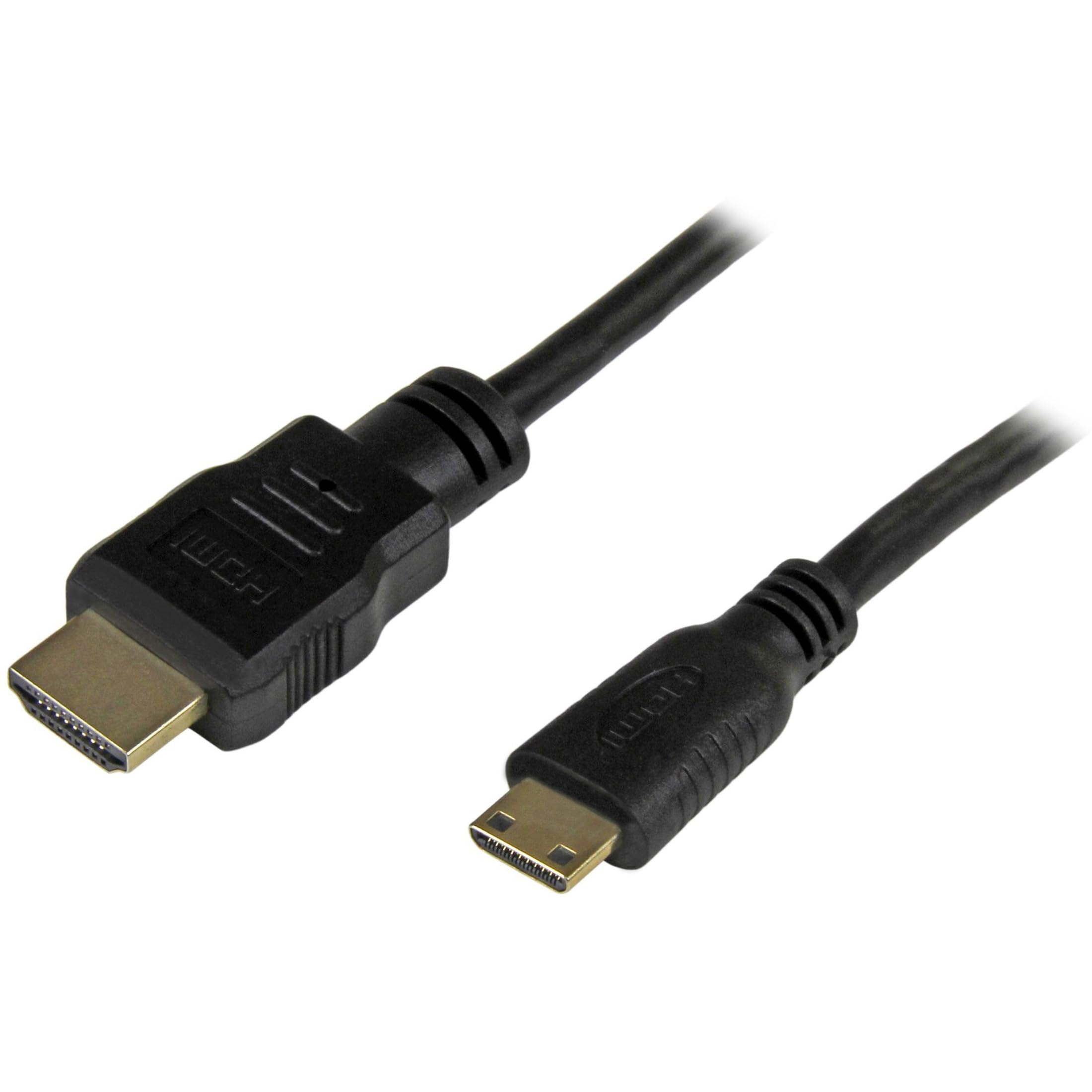 startech-com-hdmiacmm1-c-ble-hdmi-vers-hdmi-mini-m-m-0-3-m image 1