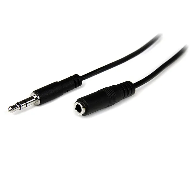 startech-com-mu2mmfs-c-ble-extension-audio-slim-3-5mm-m-le-vers-femelle-2m image 1
