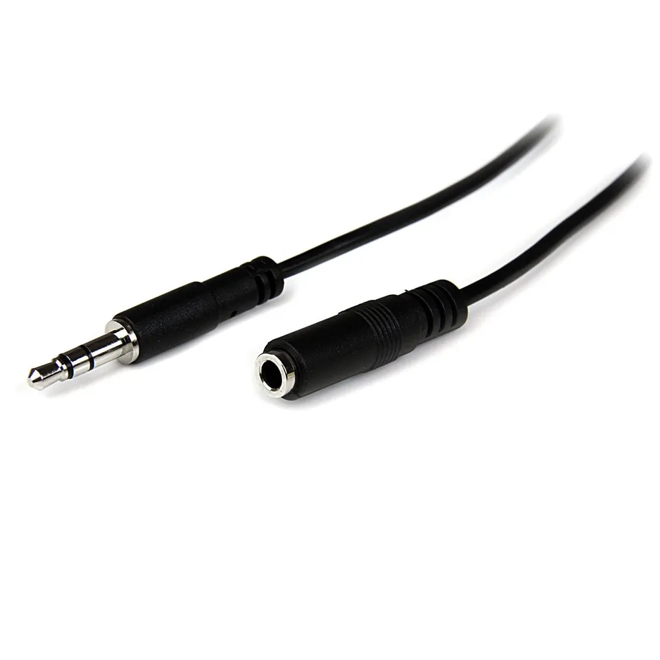 startech-com-mu2mmfs-c-ble-extension-audio-slim-3-5mm-m-le-vers-femelle-2m image 1