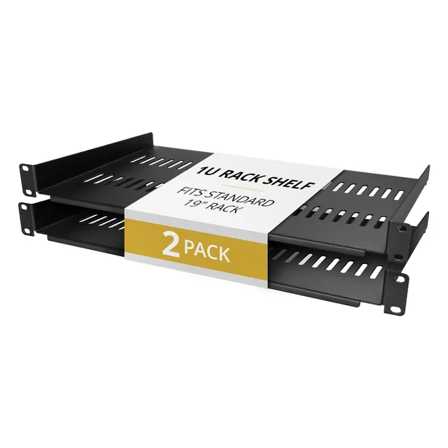 startech-com-cabshelfv1u-2pk-lot-de-2-tag-res-rack-1u-ventil-es-cantilever-19-po image 1