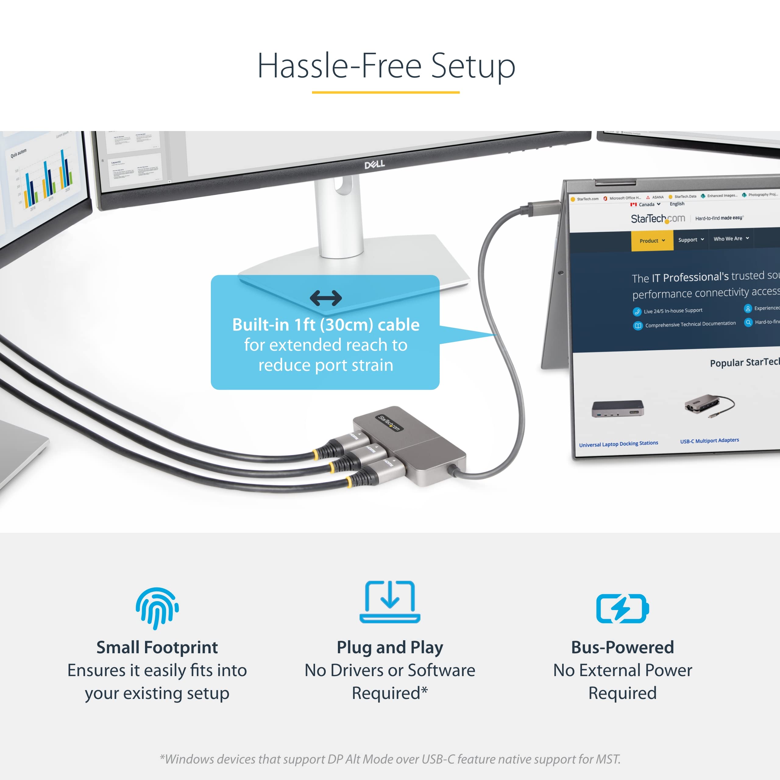 startech-com-hub-mst-usb-c-vers-triple-hdmi-4k-60-hz-hdr-dsc image 6