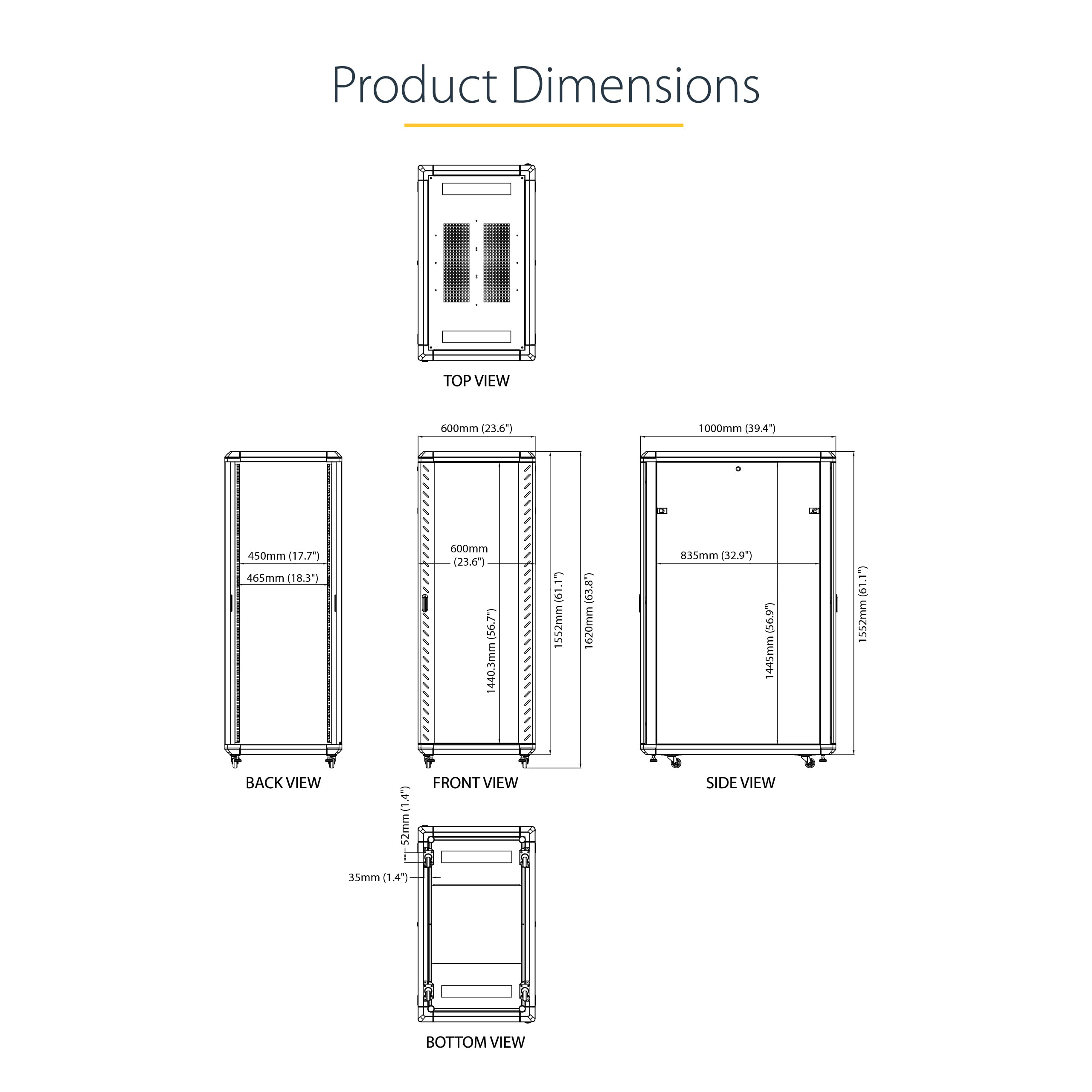 startech-com-rk3236bkf-armoire-serveur-rack-19-32u-profondeur-83-cm-800-kg image 7