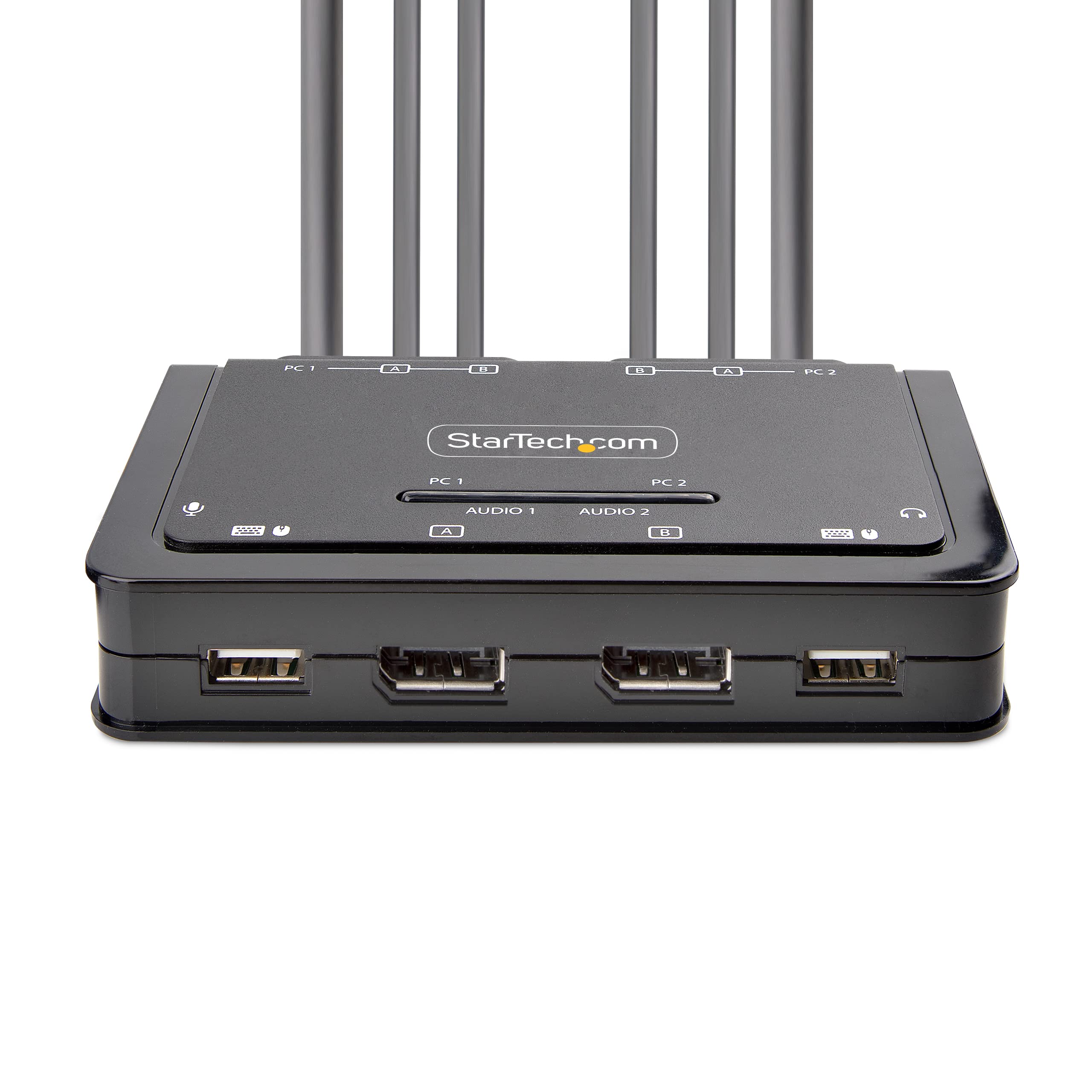 startech-com-switch-kvm-displayport-2-ports-double-cran-4k-60hz-aliment-usb image 3