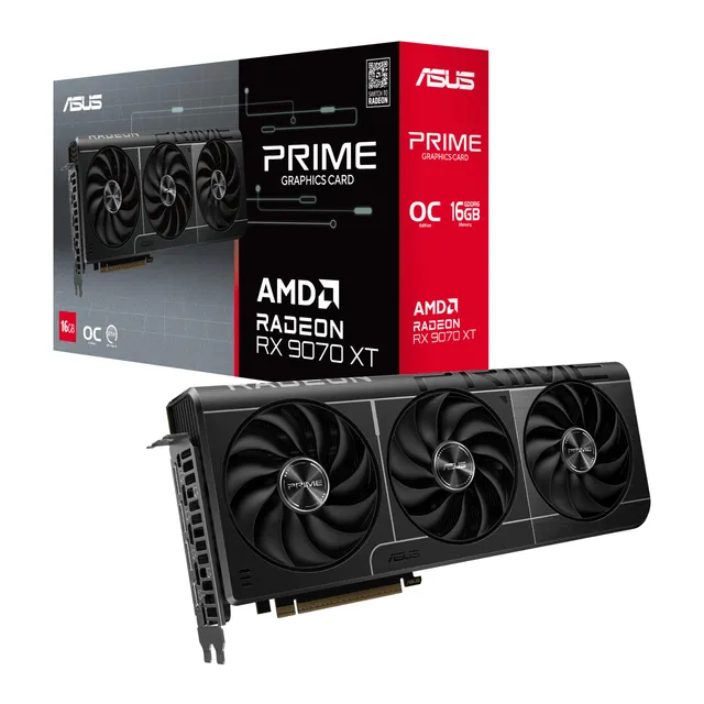 asus-rog-prime-radeon-rx-9070-xt-oc-edition-16gb-gddr6-carte-graphique-gaming image 1