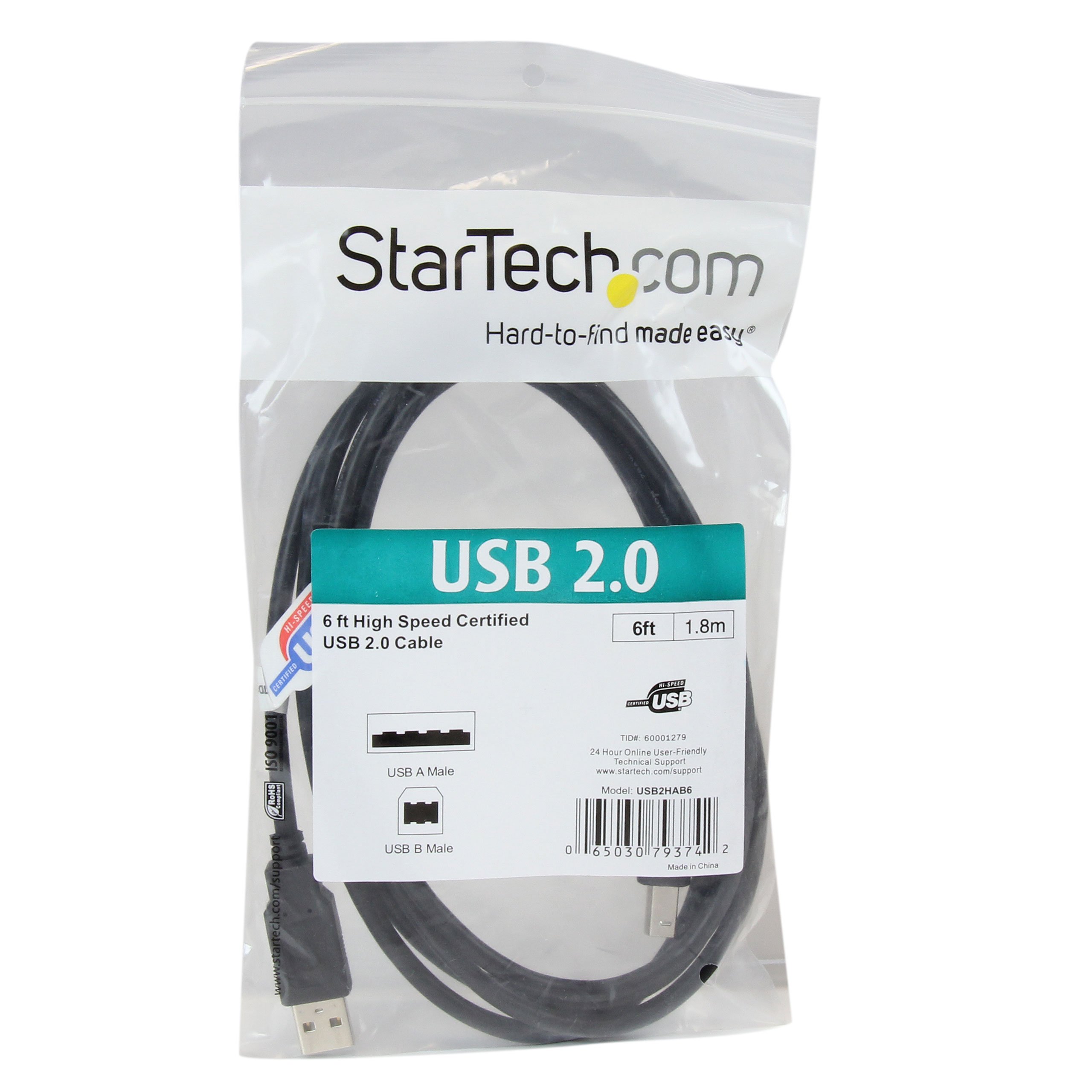 startech-com-usb2hab6-c-ble-usb-a-vers-usb-b-2-0-1-8-m-noir image 4