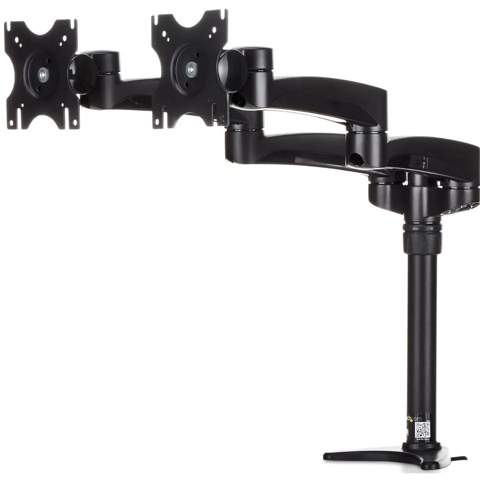 startech-com-armdual-support-bras-articul-2-crans-12-24-pouces-noir image 1
