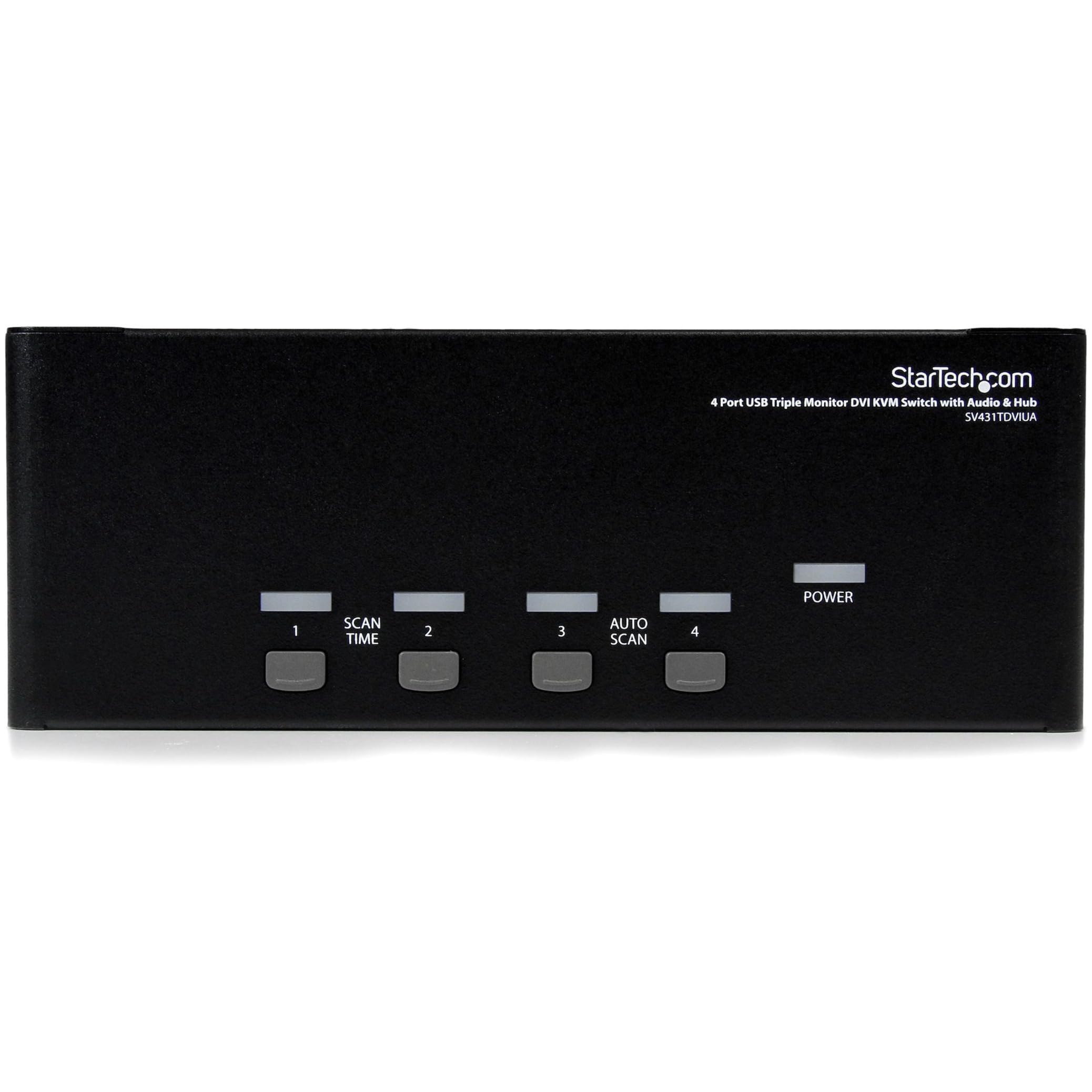 startech-com-switch-kvm-dvi-4-ports-triple-cran-1920x1200-avec-hub-usb-2-0-et-au image 2