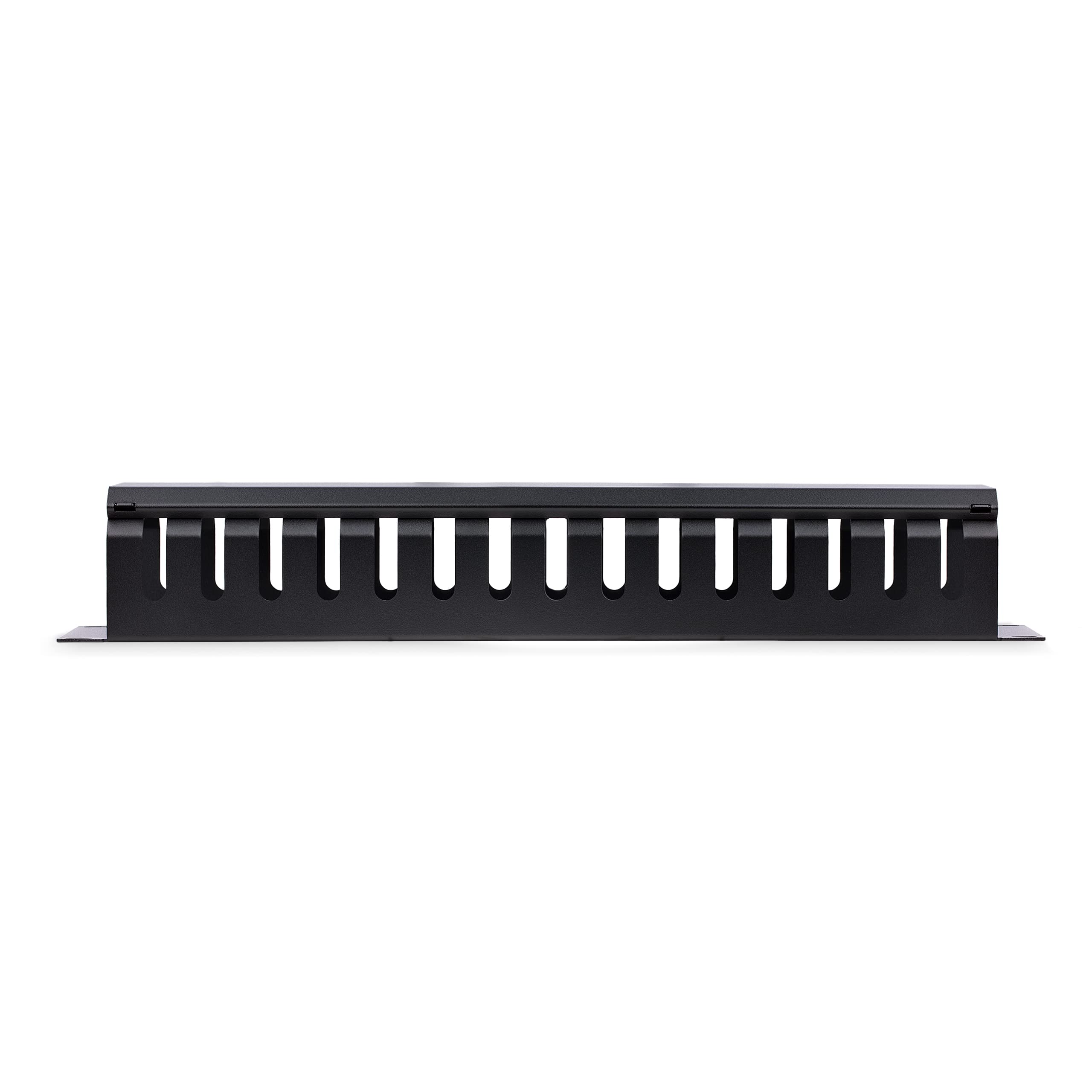 startech-com-goulotte-horizontale-doigts-2u-avec-couvercle-rack-19-pouces image 3