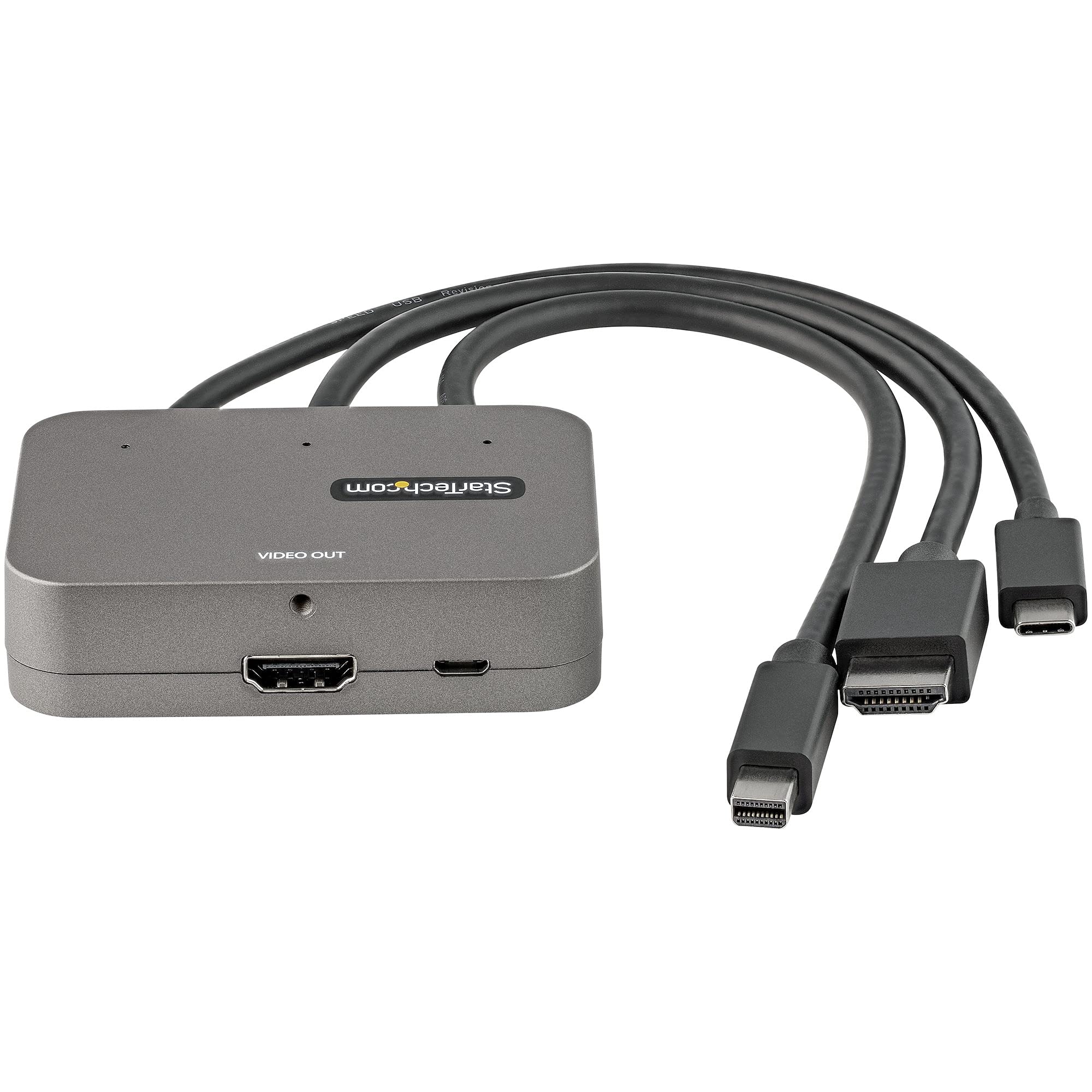 startech-com-adaptateur-multiport-3-en-1-usb-c-hdmi-mini-dp-vers-hdmi-4k-60hz image 3