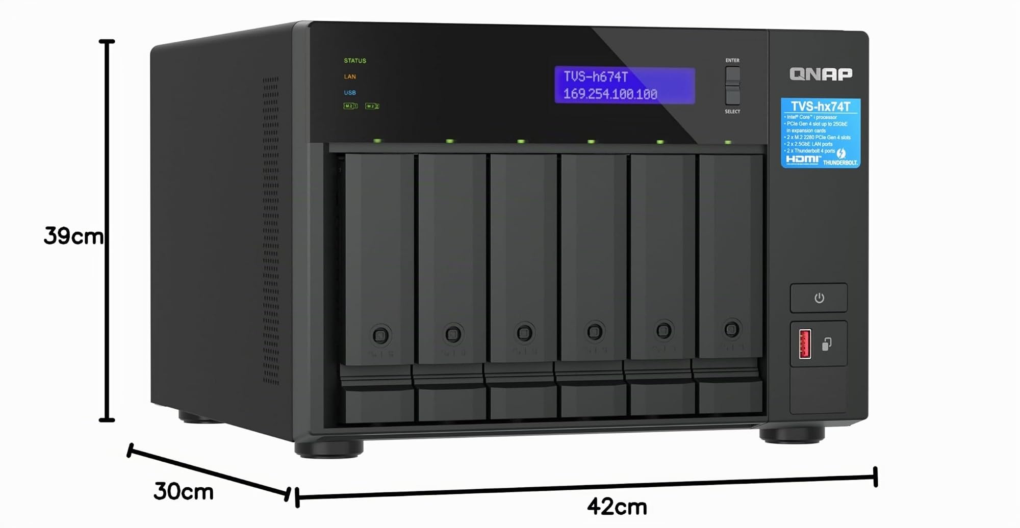 qnap-tvs-h674t-nas-6-baies-thunderbolt-4-intel-i5-32-go-ram image 7