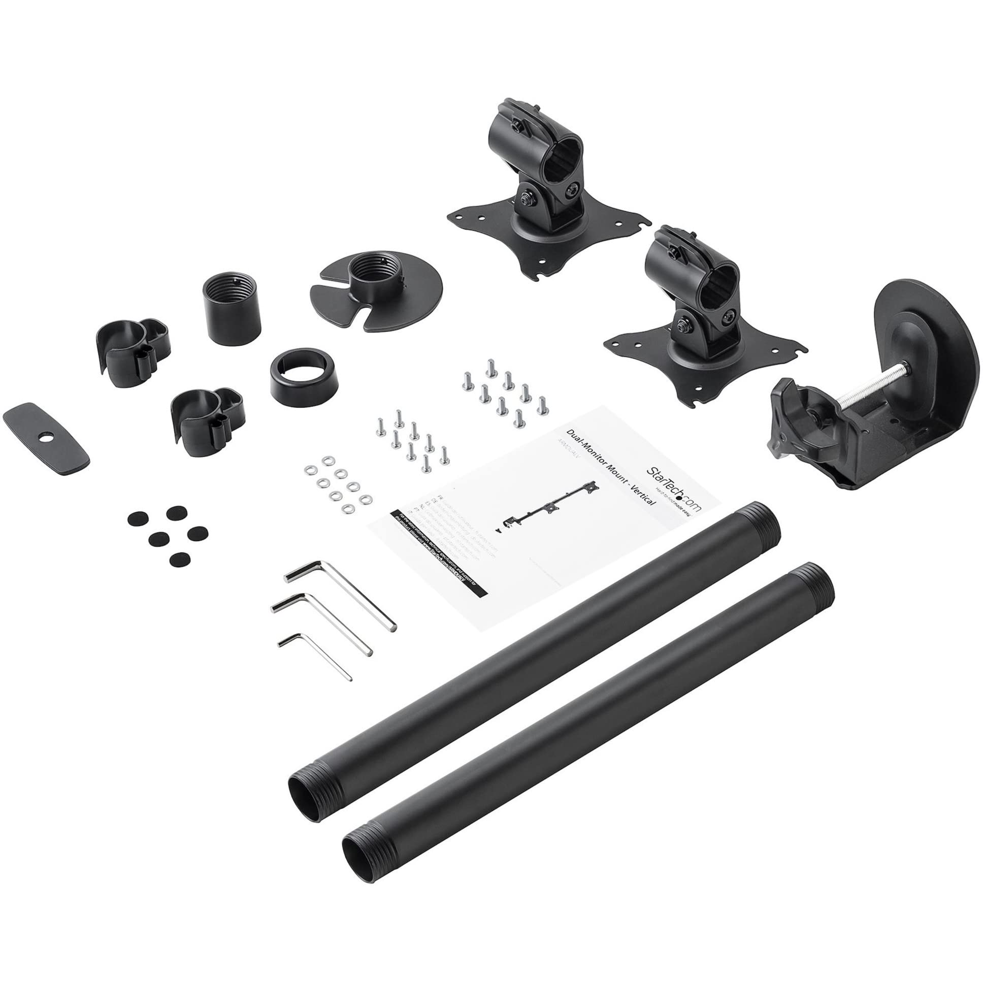startech-com-armdualv-support-vertical-2-crans-13-27-noir image 7