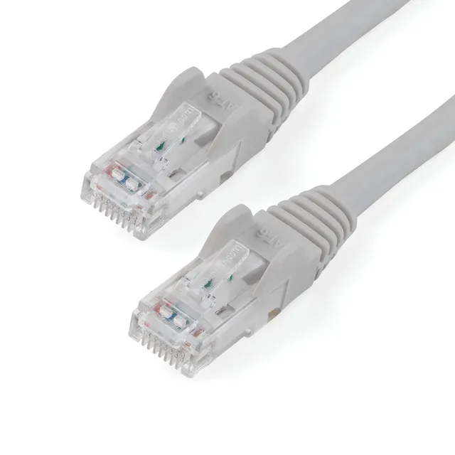 startech-com-n6patc1mgr-c-ble-r-seau-cat6-rj45-utp-1-m-gris-poe-100w image 1