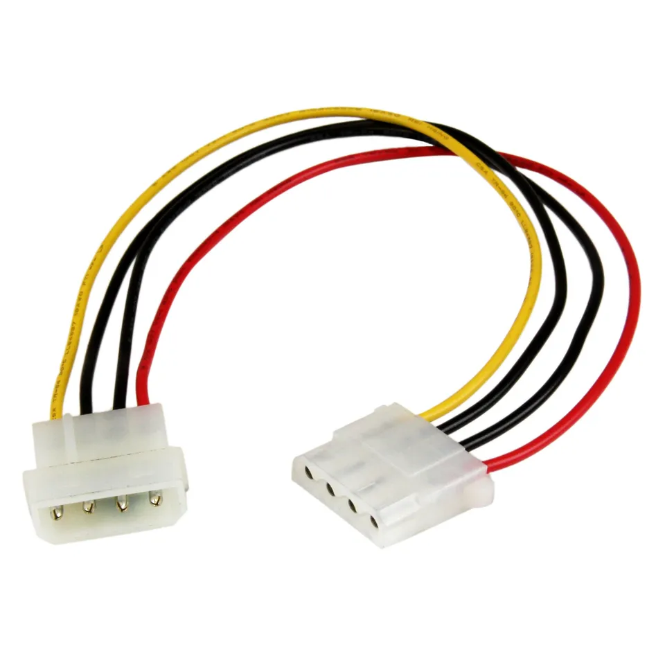 startech-com-lp4powext12-c-ble-extension-alimentation-molex-lp4-30cm image 1