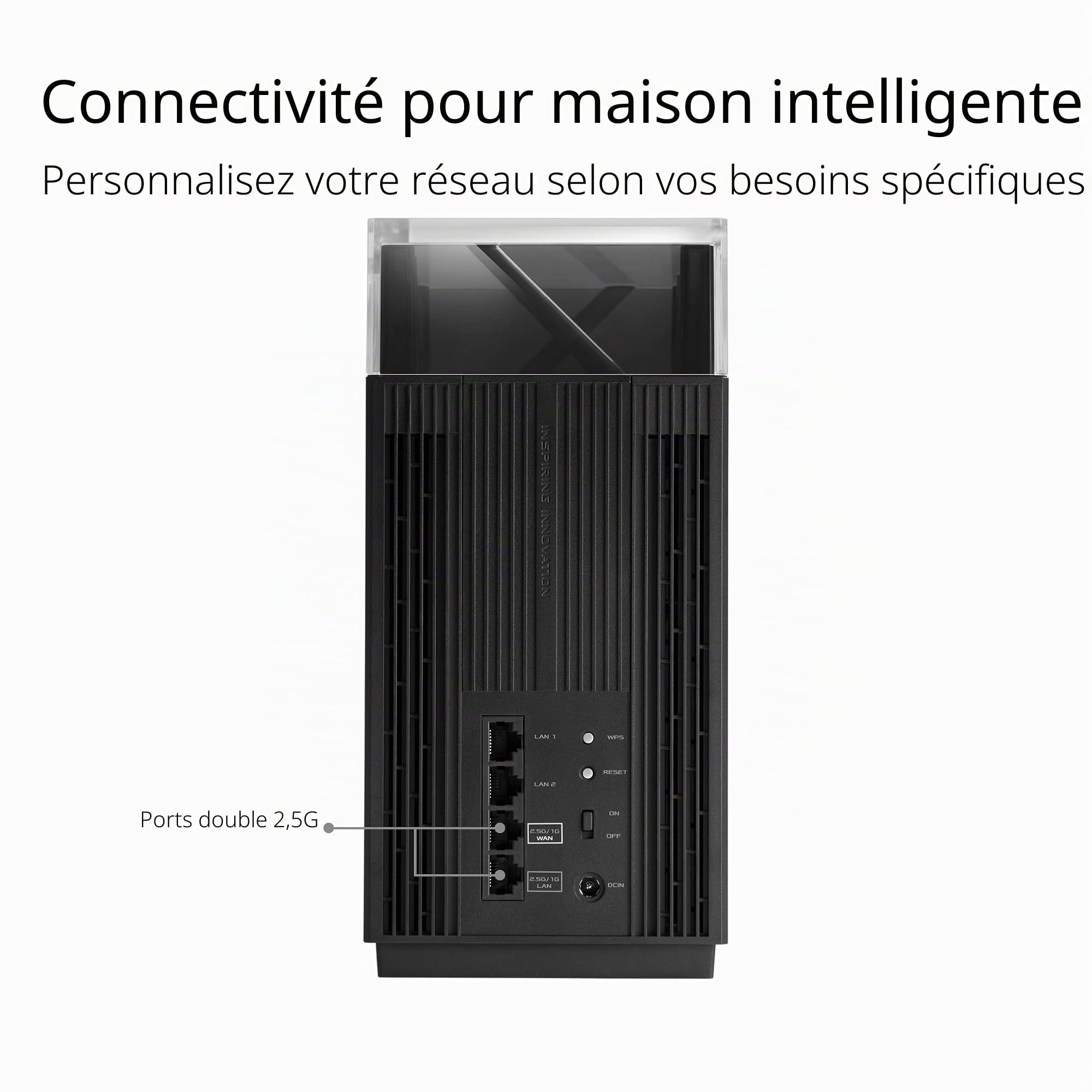 asus-rog-zenwifi-pro-et12-noir-syst-me-wi-fi-6e-ax-mesh-tri-bande-pack-de-2 image 6