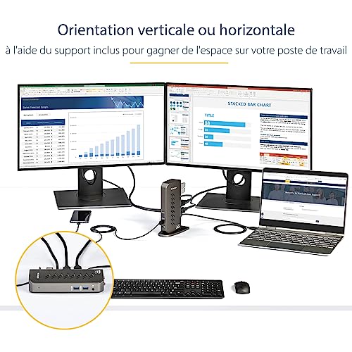 startech-com-dock-hybride-usb-c-usb-a-universel-double-4k-displaylink-hub-6-port image 7
