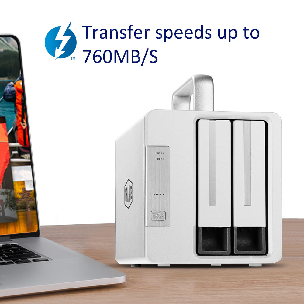 terramaster-td2-thunderbolt-3-bo-tier-raid-2-baies-40-gbps image 2