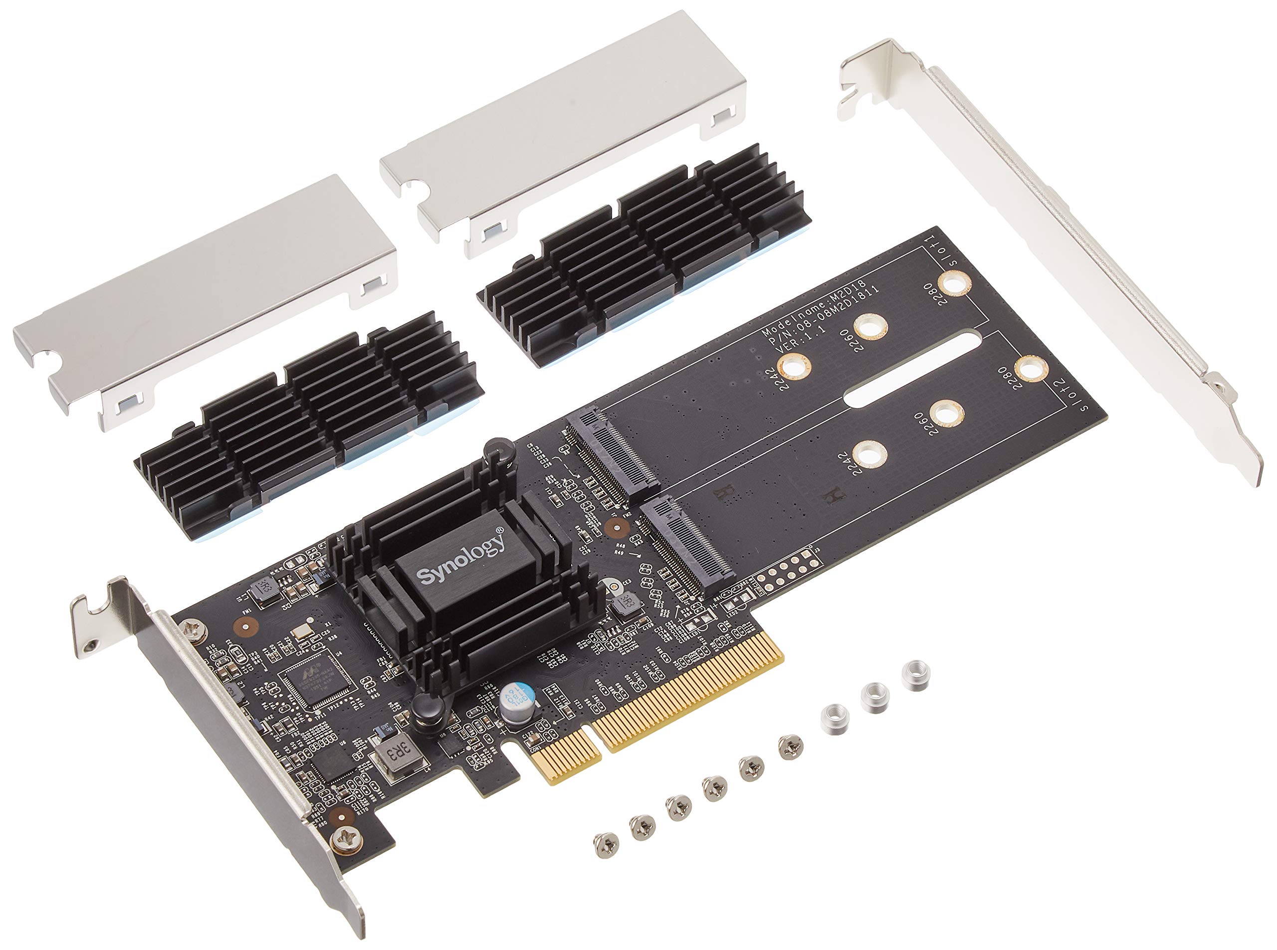 synology-m2d18-carte-adaptateur-m-2-ssd-double-emplacement-nvme-sata-pour-nas image 1