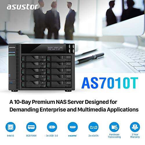 asustor-as7010t-serveur-nas-bureau-10-baies-intel-core-i5-quad-core-3-0-ghz-8-go image 8
