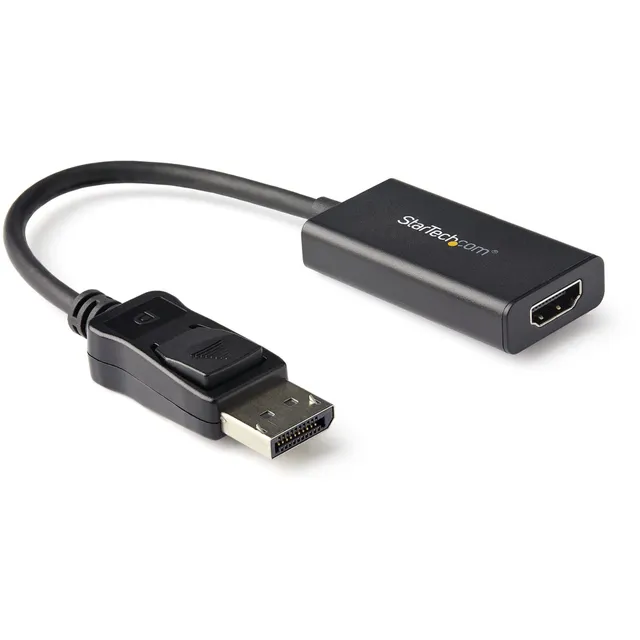 startech-com-st12mhdlan-adaptateur-dp-1-4-vers-hdmi-2-0b-actif-4k-60hz-hdr-noir image 1