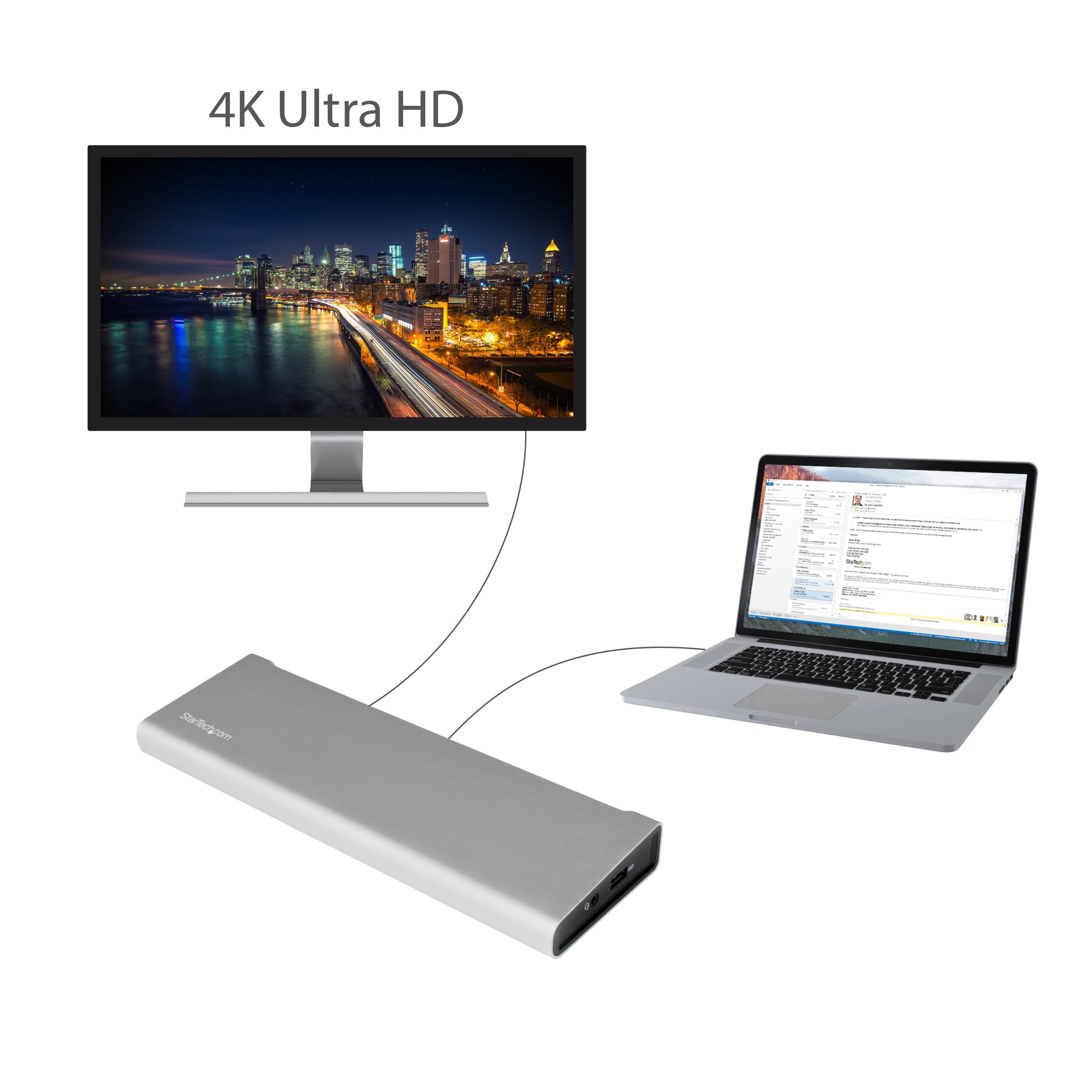 startech-com-station-d-accueil-thunderbolt-2-double-displayport-4k-tb2dock4k2dp image 5