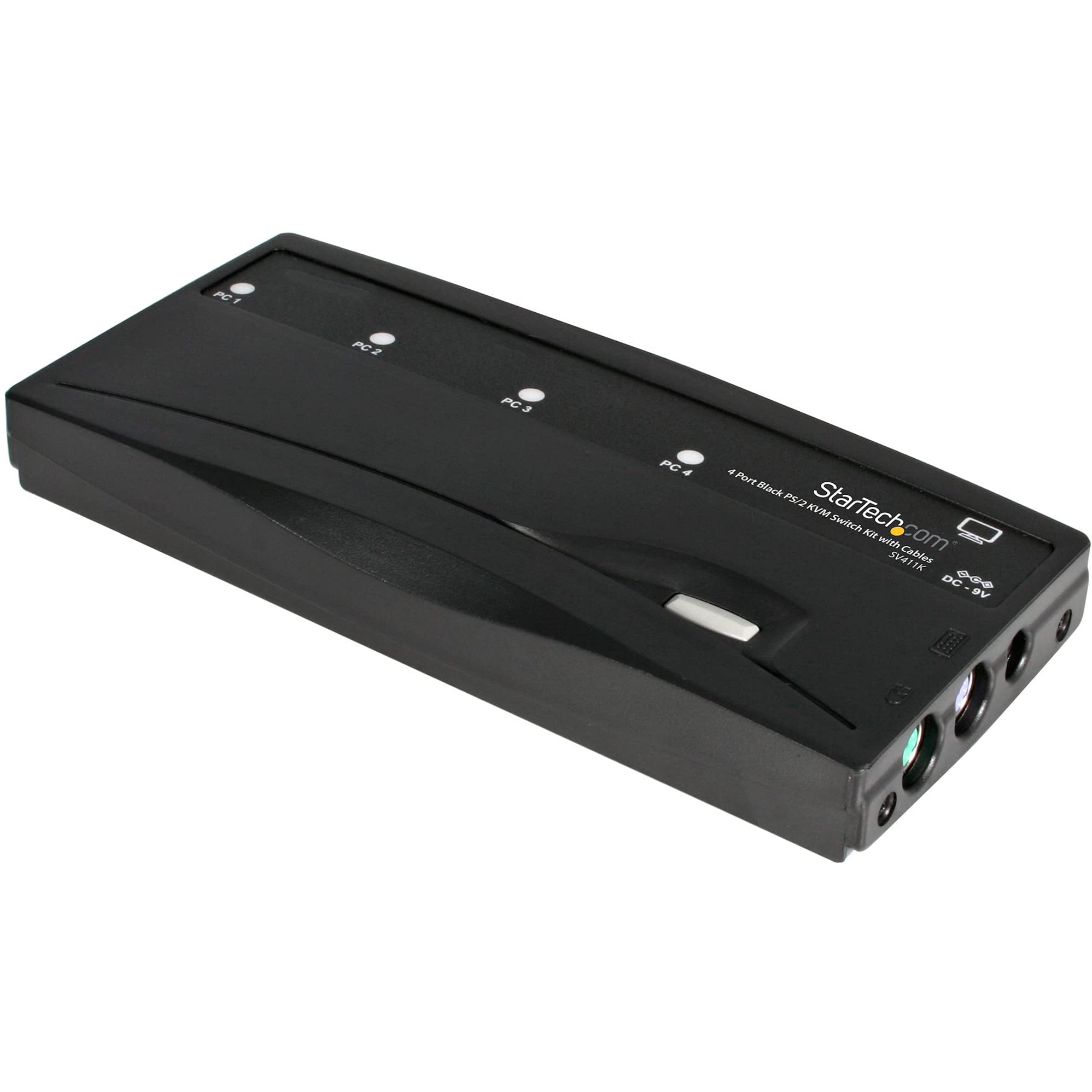 startech-com-sv411k-switch-kvm-ps-2-vga-4-ports-avec-c-bles-noir image 1