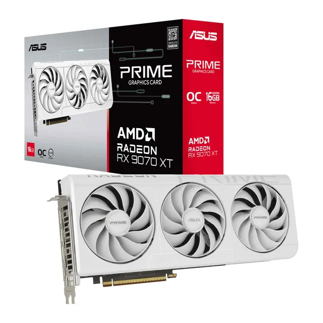 asus-prime-radeon-rx-9070-xt-16gb-gddr6-white-oc-edition-carte-graphique image 1