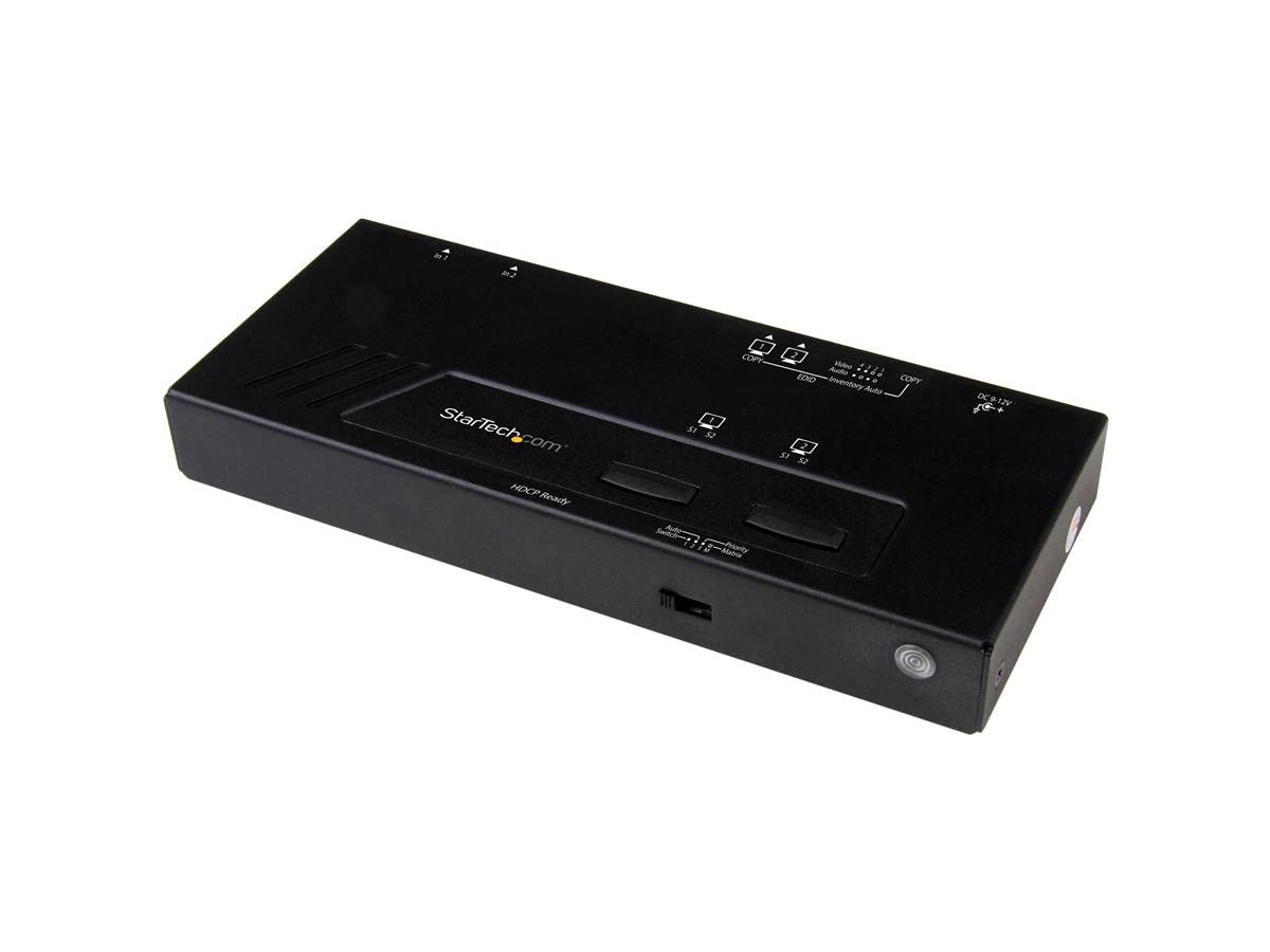 startech-com-vs222hd4k-switch-matrice-hdmi-2x2-4k-uhd-avec-commande-s-rie image 1