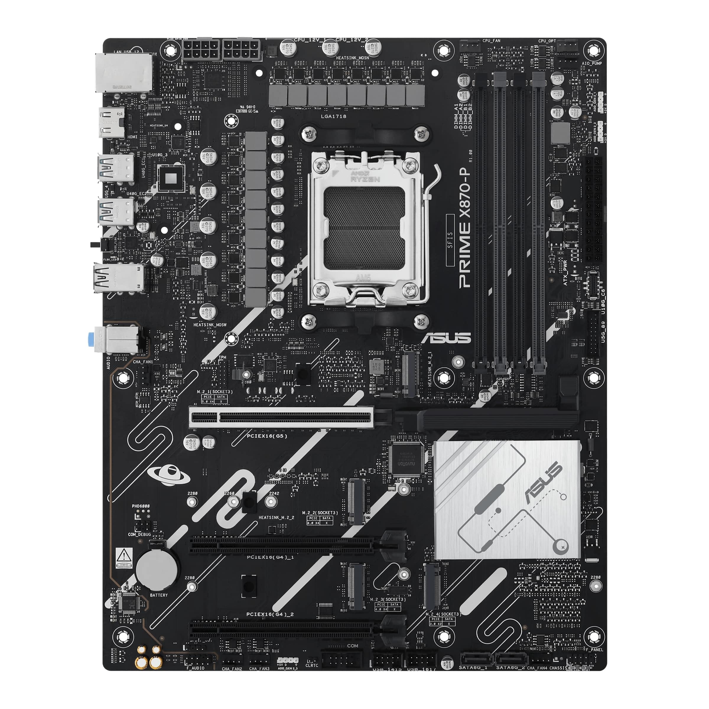 asus-prime-x870-p-carte-m-re-gaming-am5-x870-atx-ddr5-pcie-5-0 image 3