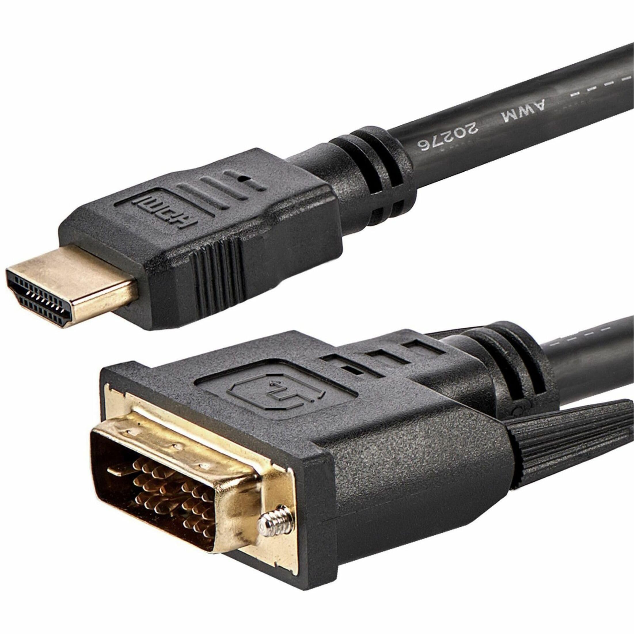 startech-com-hdmidvimm6-c-ble-hdmi-vers-dvi-d-1-8-m-m-m image 1