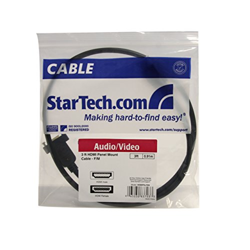 startech-com-hdmipnlfm3-c-ble-hdmi-panneau-0-9-m-4k-30hz-femelle-vers-m-le-noir image 8