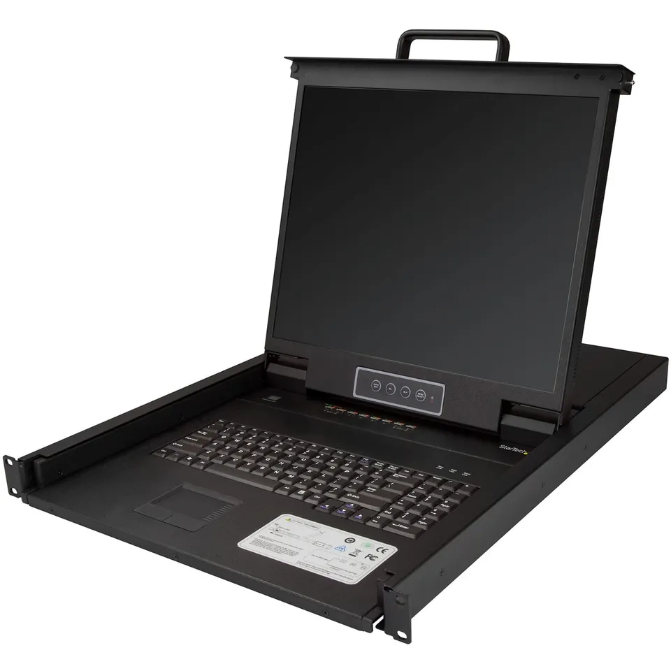 startech-com-rkcons1908k-console-kvm-lcd-19-8-ports-rack-1u-avec-c-bles-1-8-m image 1