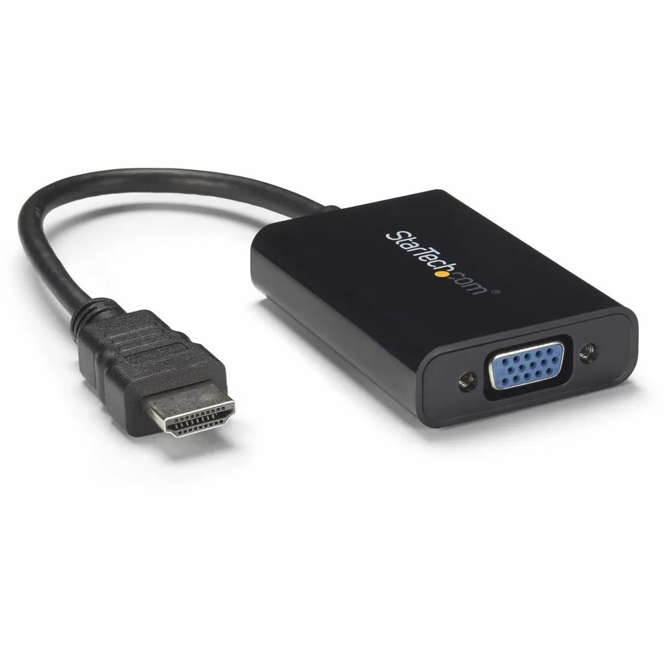 startech-com-hd2vgaa2-adaptateur-hdmi-vers-vga-avec-audio-1080p-noir image 1