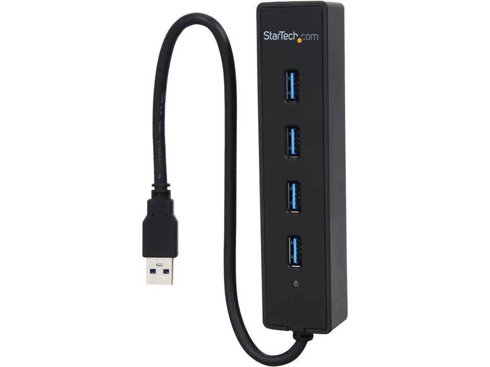 startech-com-st4300pbu3-hub-usb-3-0-4-ports-5-gb-s-c-ble-int-gr-noir image 1