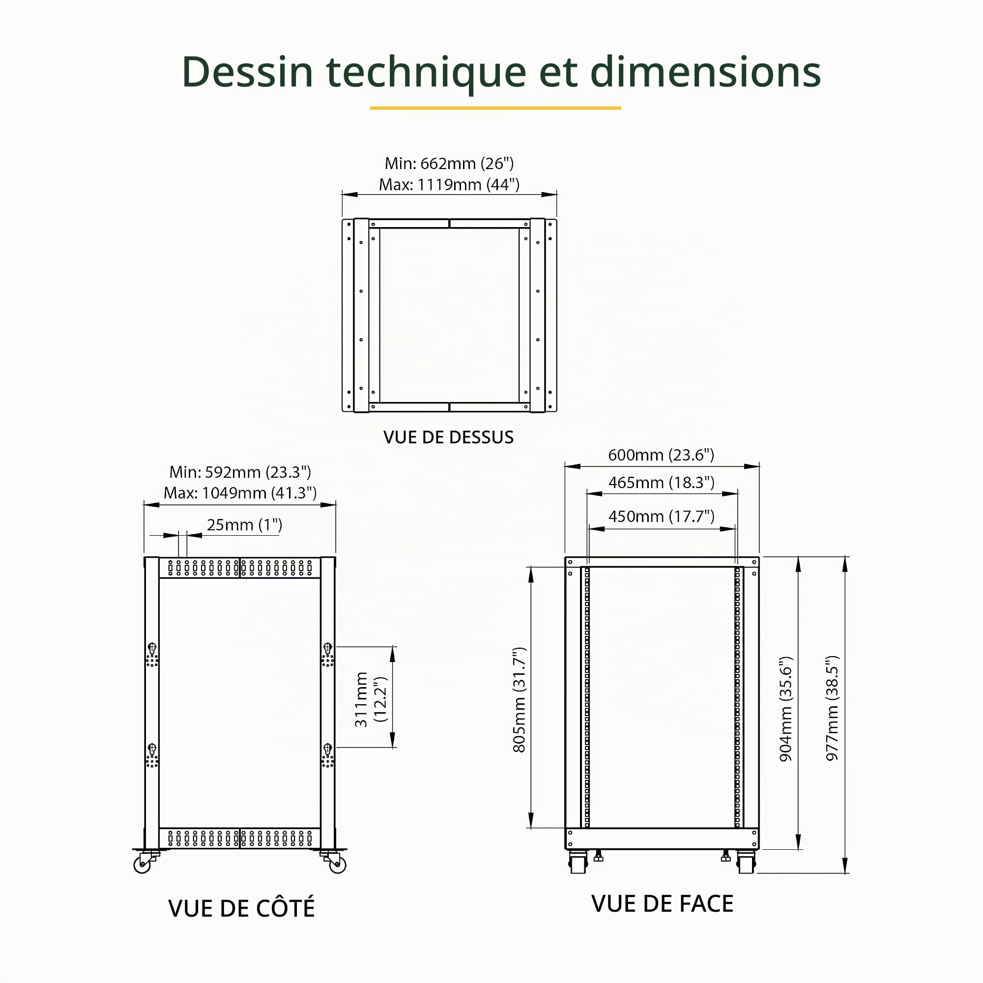 startech-com-rack-serveur-18u-4-montants-ouvert-mobile-19-101cm-544kg image 6