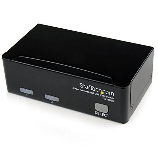 startech-com-sv231usbgb-switch-kvm-usb-vga-2-ports-avec-c-bles image 1