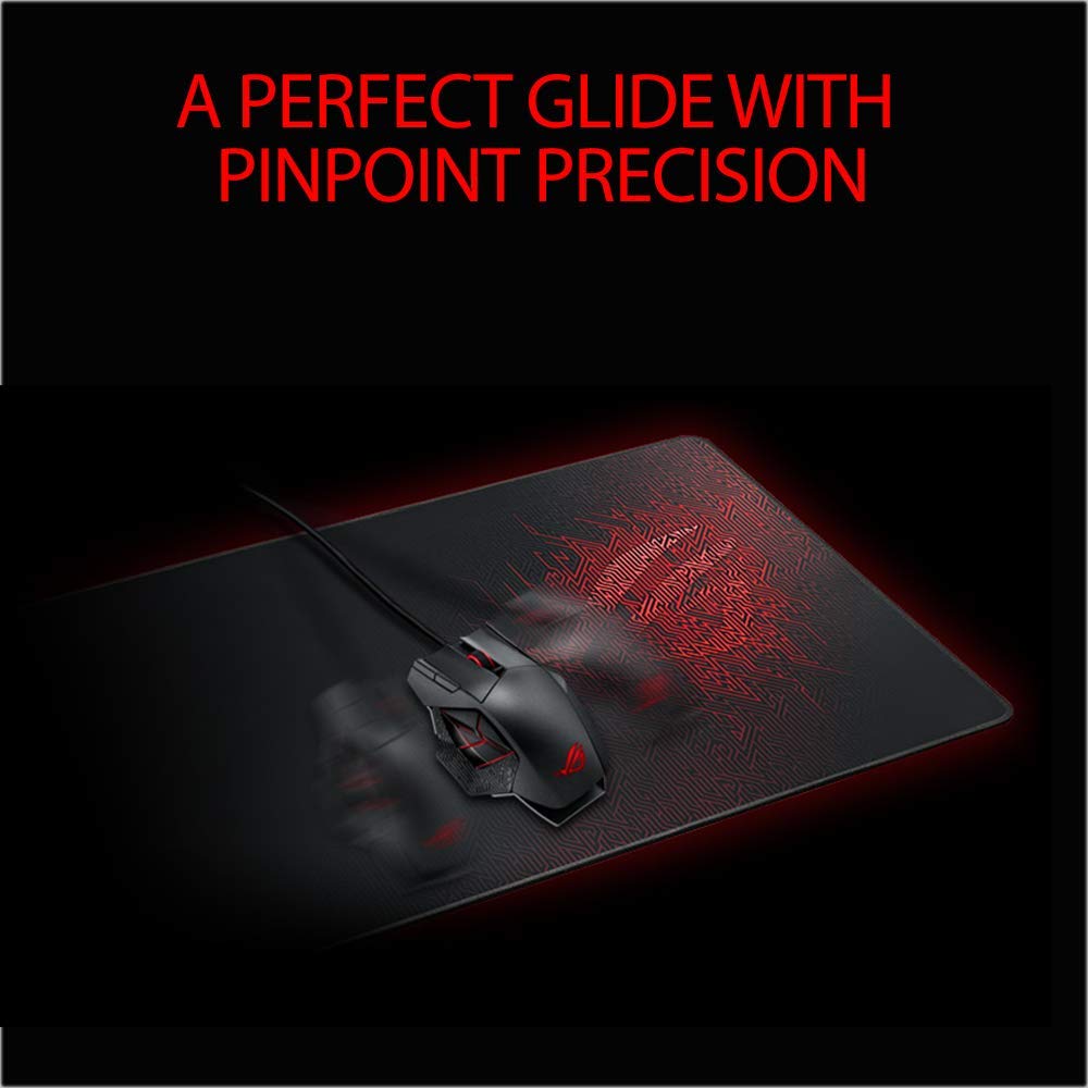asus-rog-sheath-tapis-de-souris-gaming-xxl-tissu-doux-noir-rouge image 3